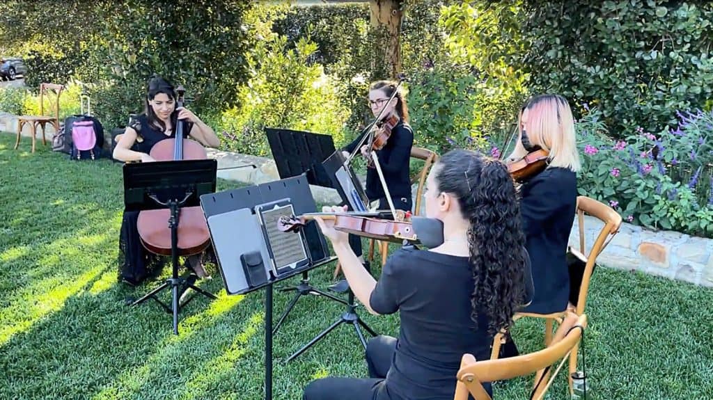 Los Angeles String Quartet Wedding Ceremony Music Jason Sulkin Music Wedding March