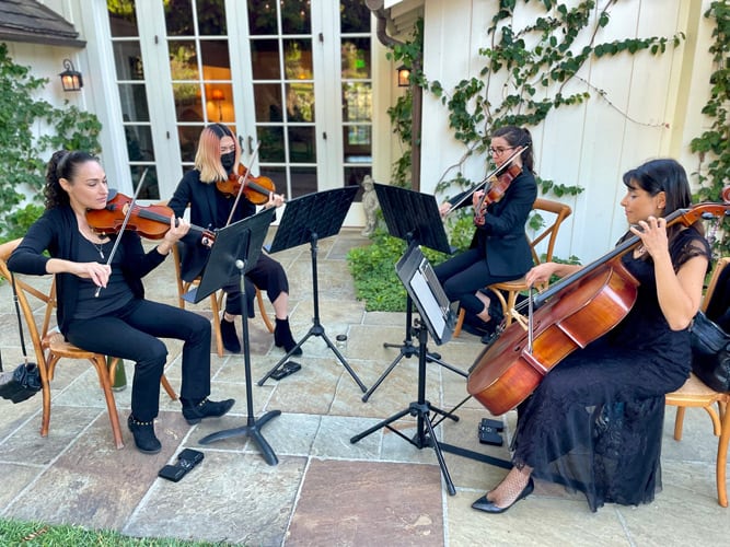 Los Angeles String Quartet Wedding Ceremony Music Jason Sulkin Music Wedding Music